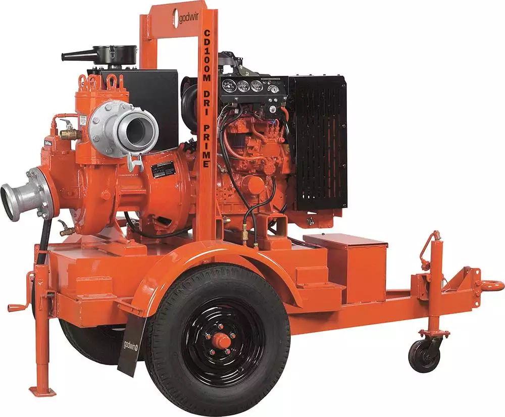 Godwin diesel-driven dewatering pumps offer reliable operation where electricity is not available or there is limited access to power.